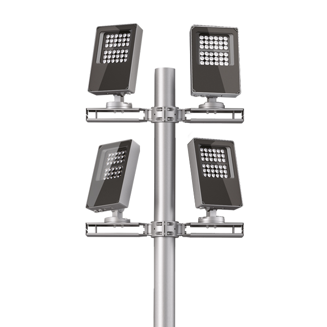 Pole / wall mounted multiple floodlights