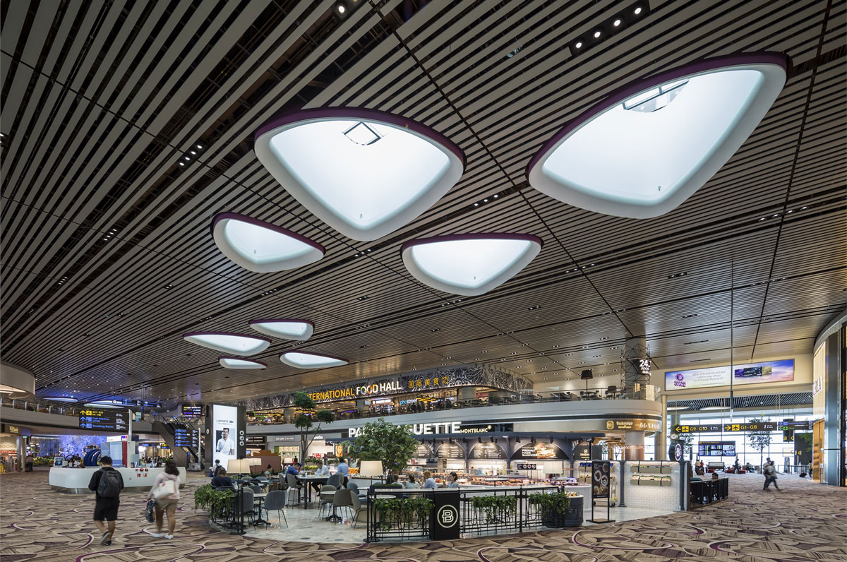 Layout of Terminal 4 at Singapore Changi airport.